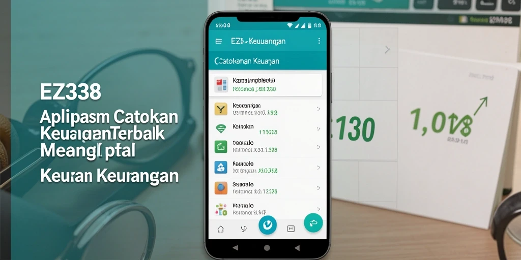 Tampilan antarmuka EZ338 yang user-friendly untuk Catatan Keuangan.