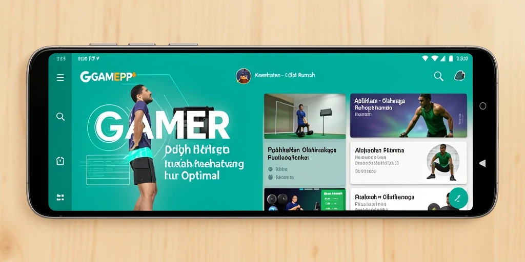 Screenshot GAMERP menunjukkan antarmuka ramah pengguna yang menarik.