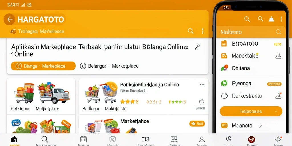 Antarmuka HARGATOTO yang menarik dan mudah digunakan.