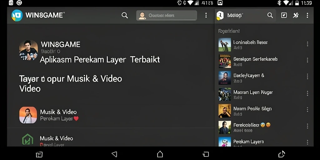 Tampilan antarmuka WIN8GAME saat merekam layar dengan fitur lengkap.