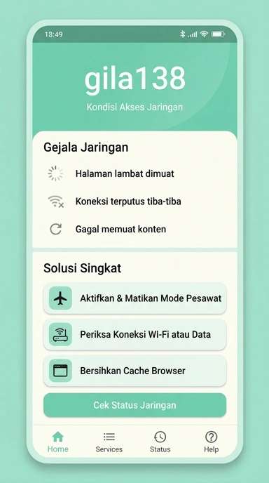 Tampilan link alternatif gila138