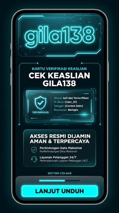 Tampilan kanal resmi gila138